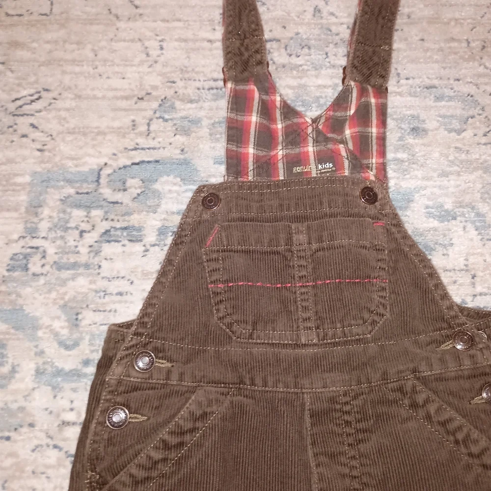 Oshkosh Vintage Brown Overalls Size 18 months